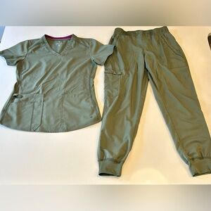 Med Couture Olive Green Track Pants & Joggers